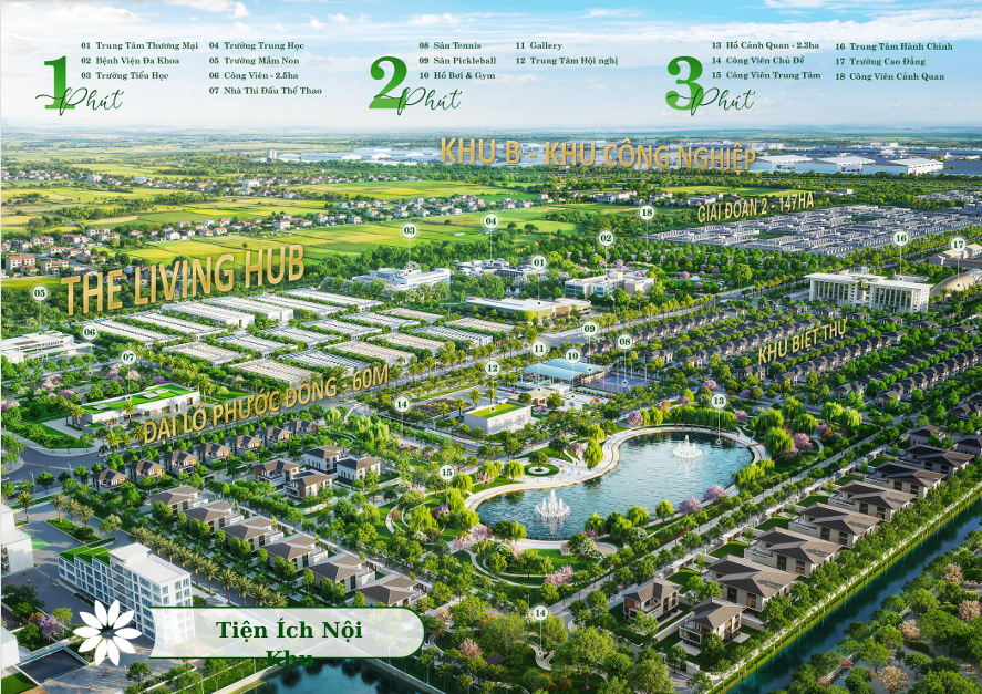 Tổng quan tiện ích Phước Đông New City