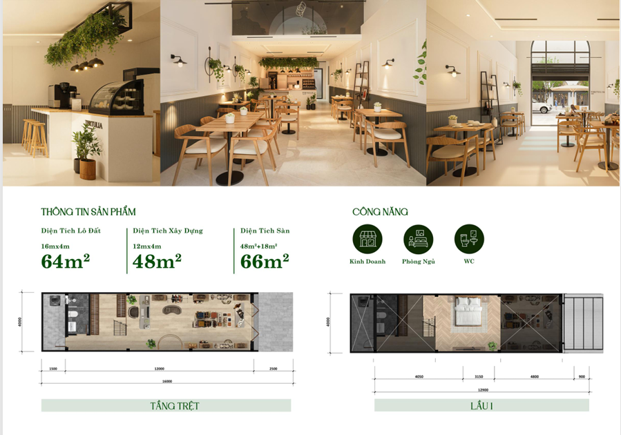 Mặt bằng Shophouse Lumi Aura