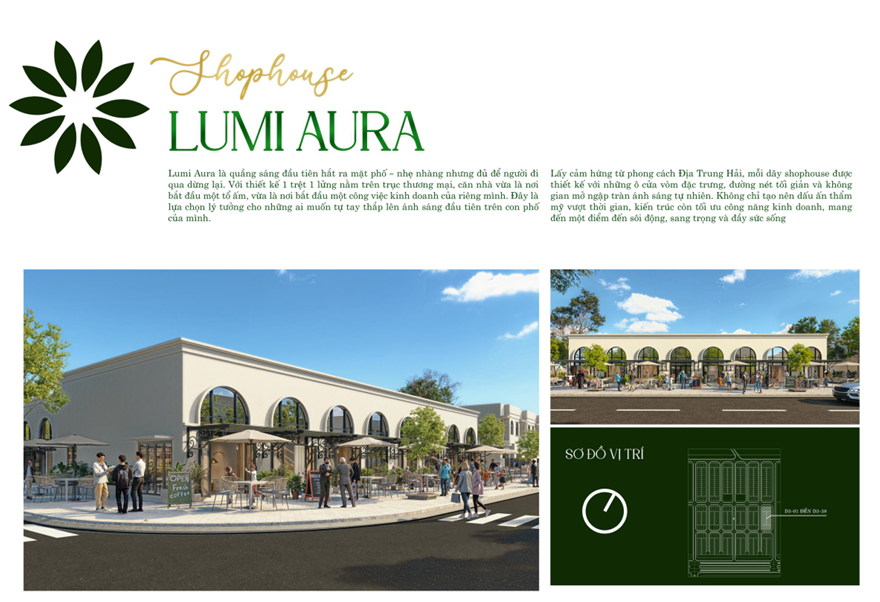 Shophouse Lumi Aura Phước Đông New City Giai đoạn 2