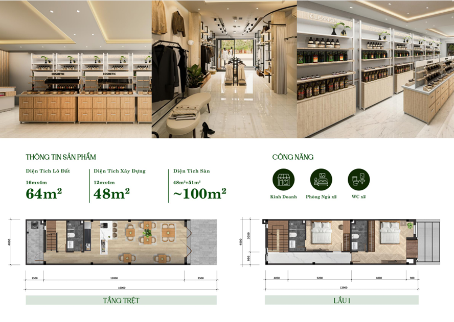 Mặt bằng Shophouse Solis Astra