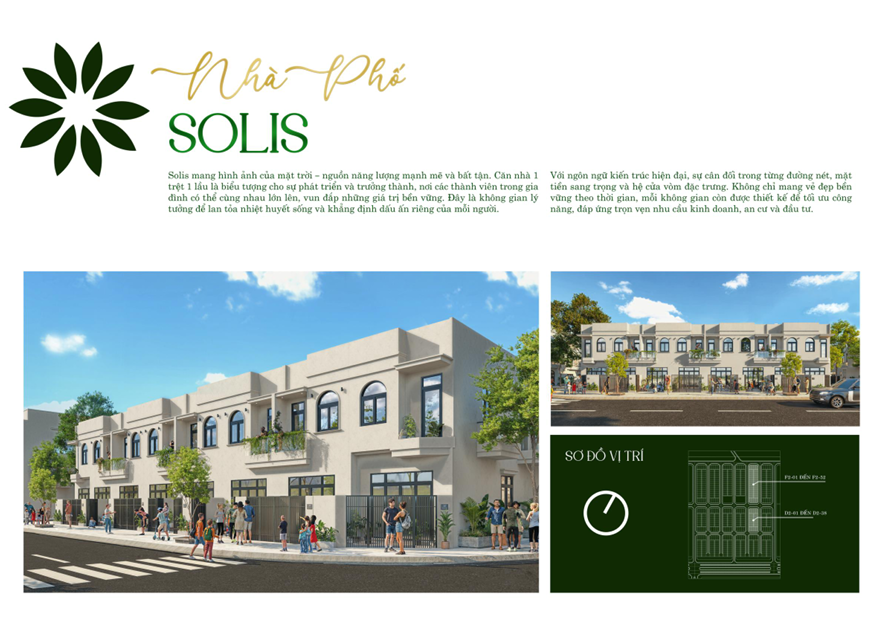 Nhà phố Solis Phước Đông New City Giai đoạn 2